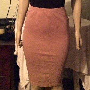 Tan Midi Skirt